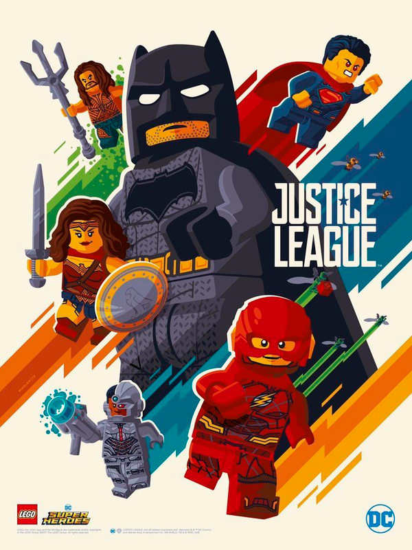 Justice League Lego Poster